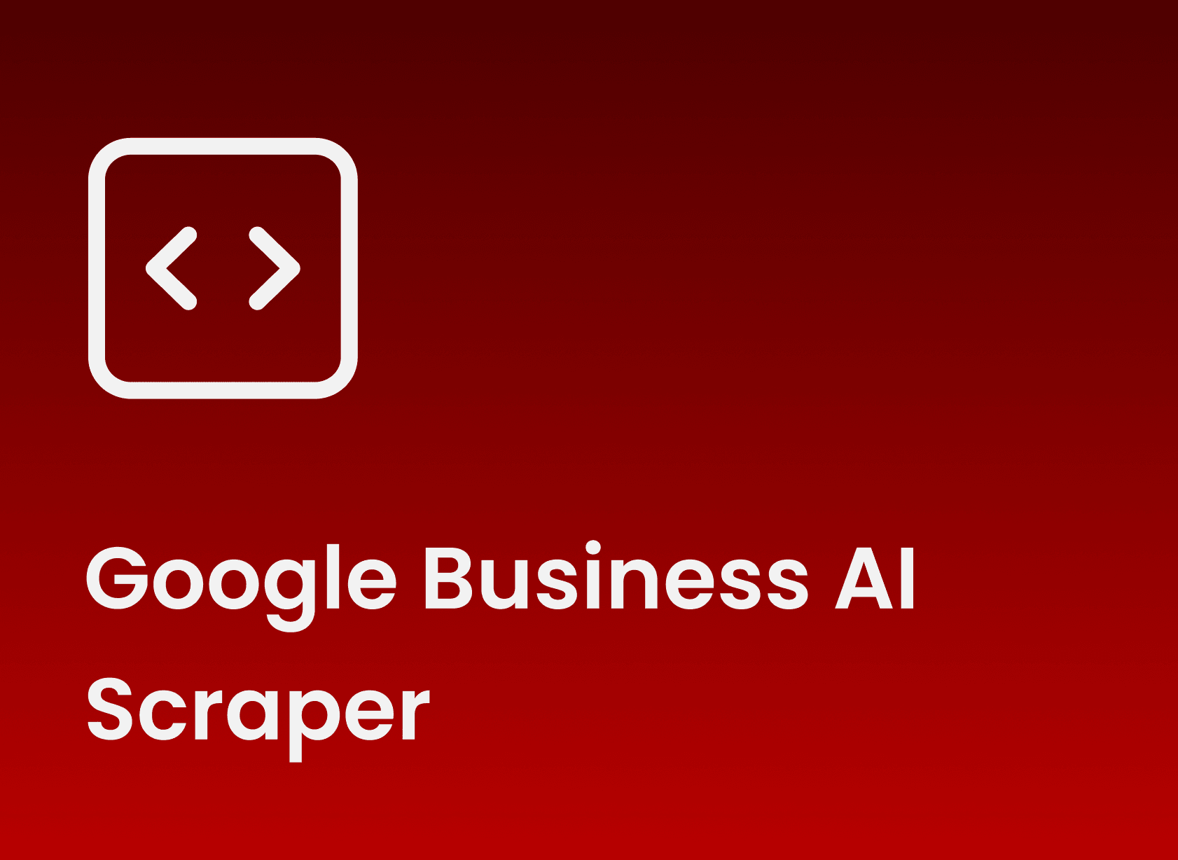 Google Business AI Scraper